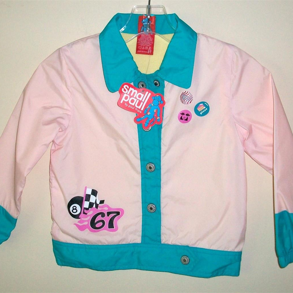 GIRLS JACKET PAUL FRANK NWT Windbreaker Toddler 3T